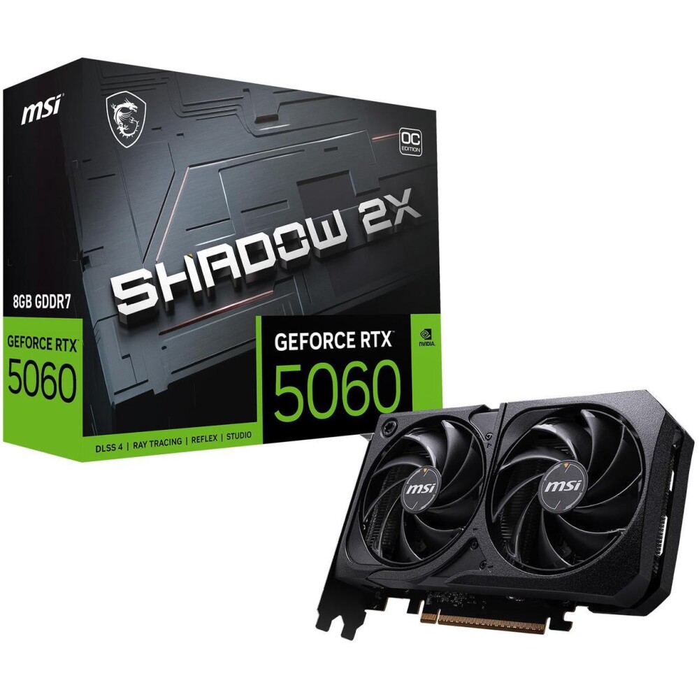 Tarjeta de video MSI Shadow 2X GeForce RTX 5060 8GB OC - Imagen 1