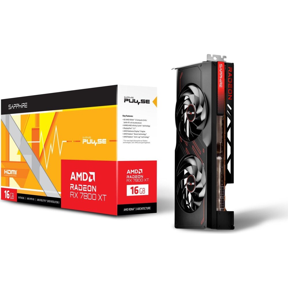 Tarjeta de video SAPPHIRE PULSE Radeon RX 7800 XT 16GB - Imagen 1