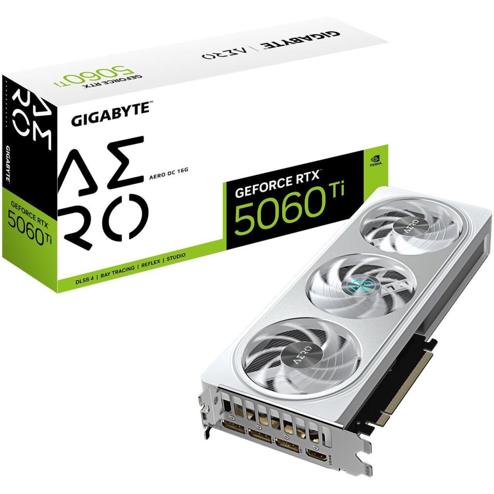 Tarjeta de video GIGABYTE AERO GeForce RTX 5060 Ti 16GB OC - Imagen 1
