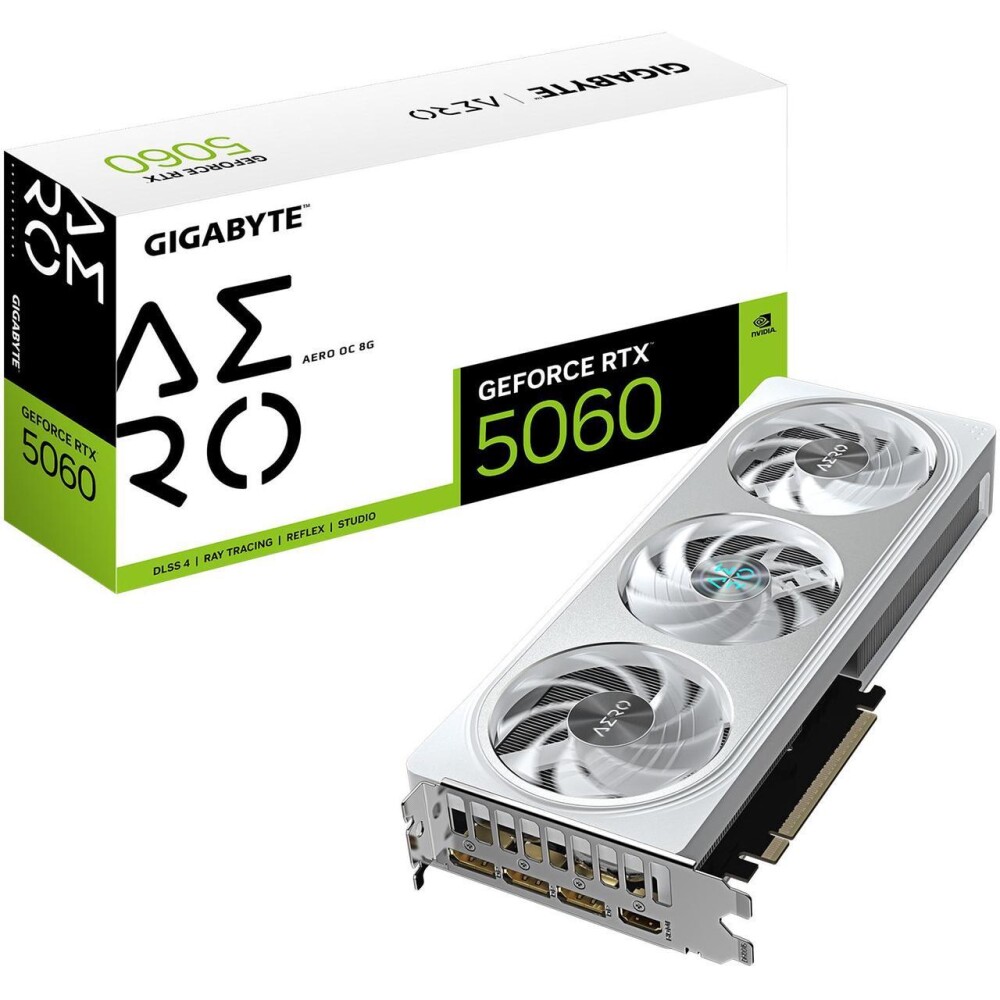 Tarjeta de video GIGABYTE AERO GeForce RTX 5060 8GB OC - Imagen 1