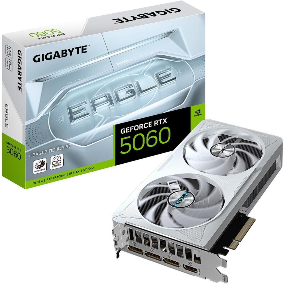 Tarjeta de video GIGABYTE Eagle ICE GeForce RTX 5060 8GB OC - Imagen 1
