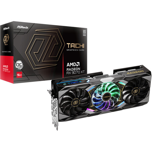 Tarjeta de video ASRock Taichi Radeon RX 9070 XT 16GB