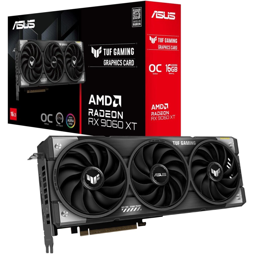 Tarjeta de video ASUS TUF Gaming Radeon RX 9060 XT 16GB - Imagen 1
