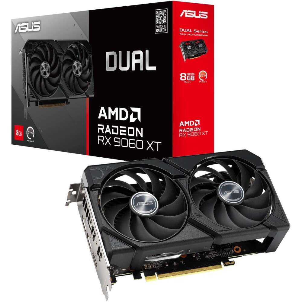 Tarjeta de video ASUS DUAL Radeon RX 9060 XT 8GB - Imagen 1