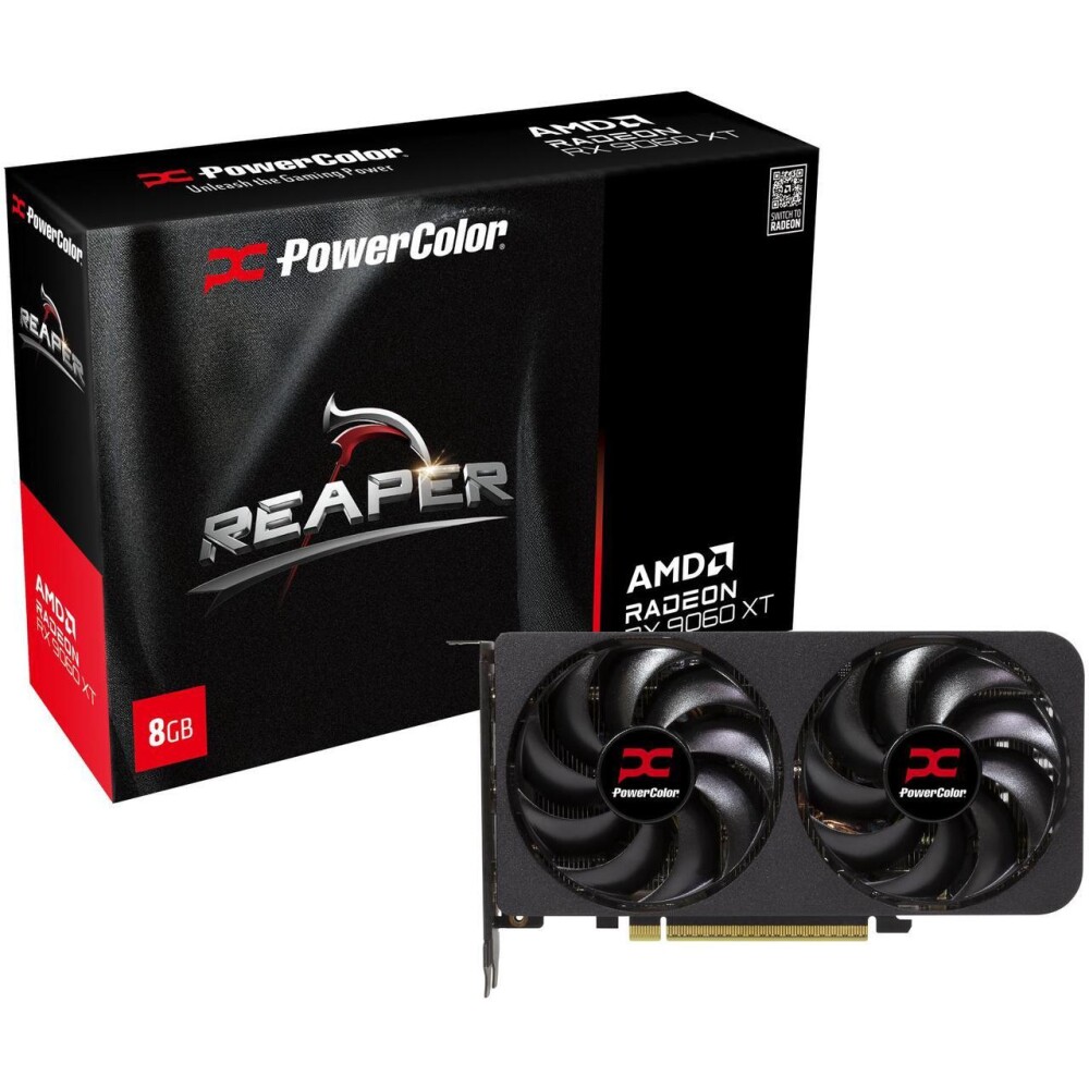 Tarjeta de video PowerColor Reaper Radeon RX 9060 XT 8GB - Imagen 1