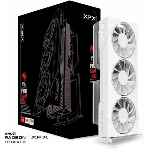 Tarjeta de video XFX SWIFT AMD Radeon RX 9060 XT 16GB OC White