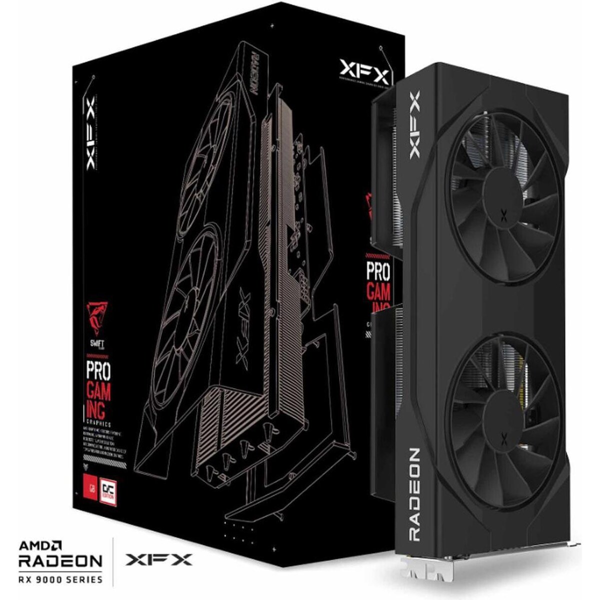 Tarjeta de video XFX Swift Radeon RX 9060 XT 8GB