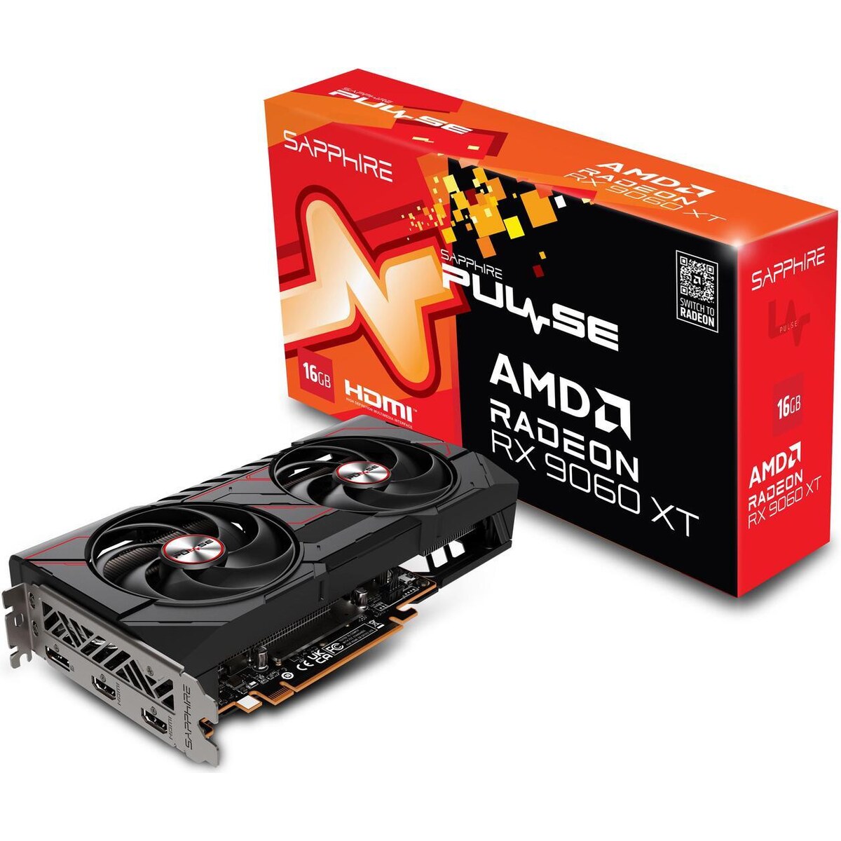 Tarjeta de video SAPPHIRE PULSE Radeon RX 9060 XT 16GB