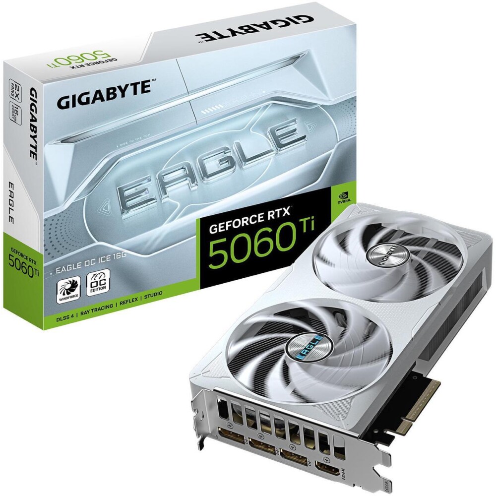 Tarjeta de video GIGABYTE EAGLE ICE GeForce RTX 5060 Ti 16GB OC - Imagen 1