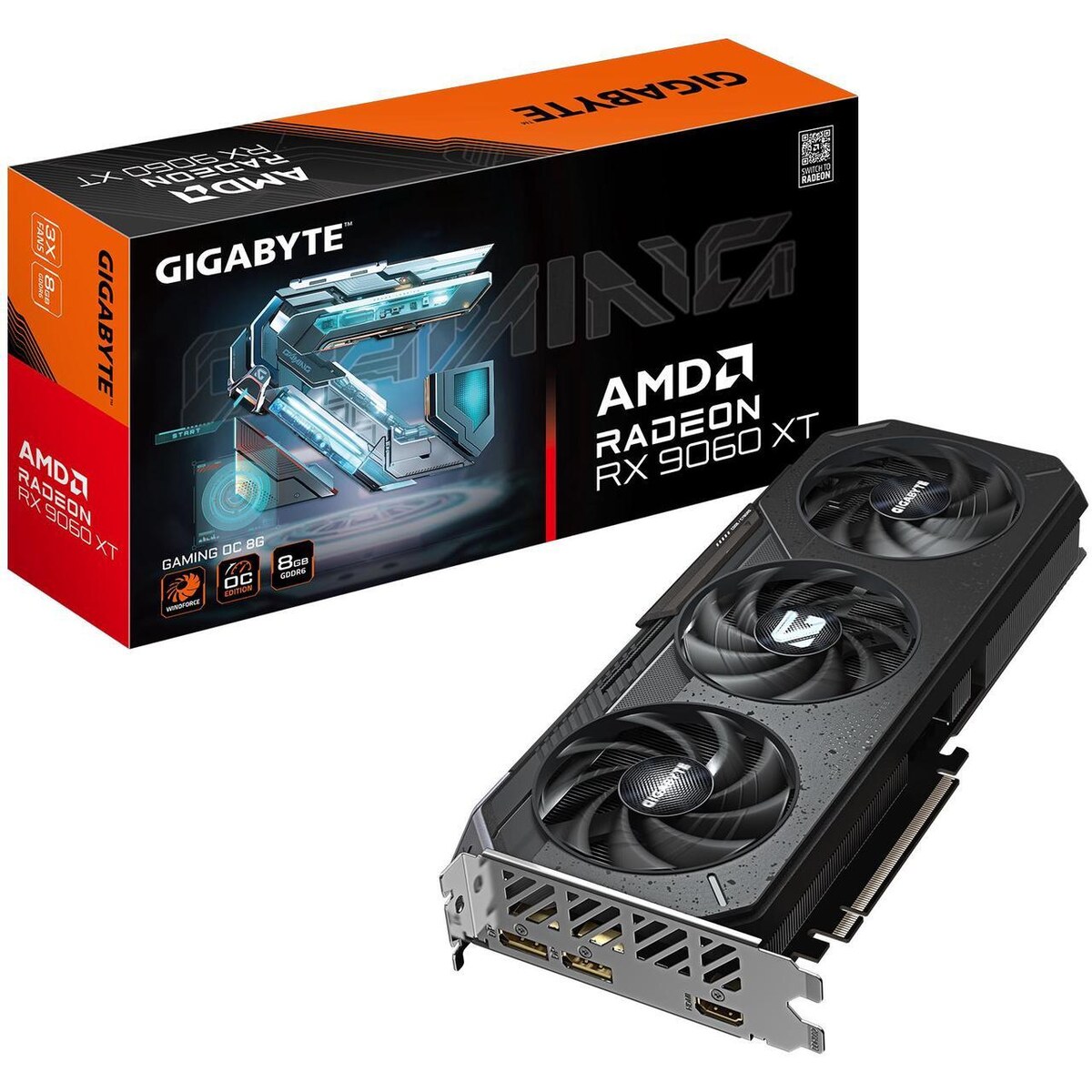 Tarjeta de video GIGABYTE Gaming Radeon RX 9060 XT 8GB