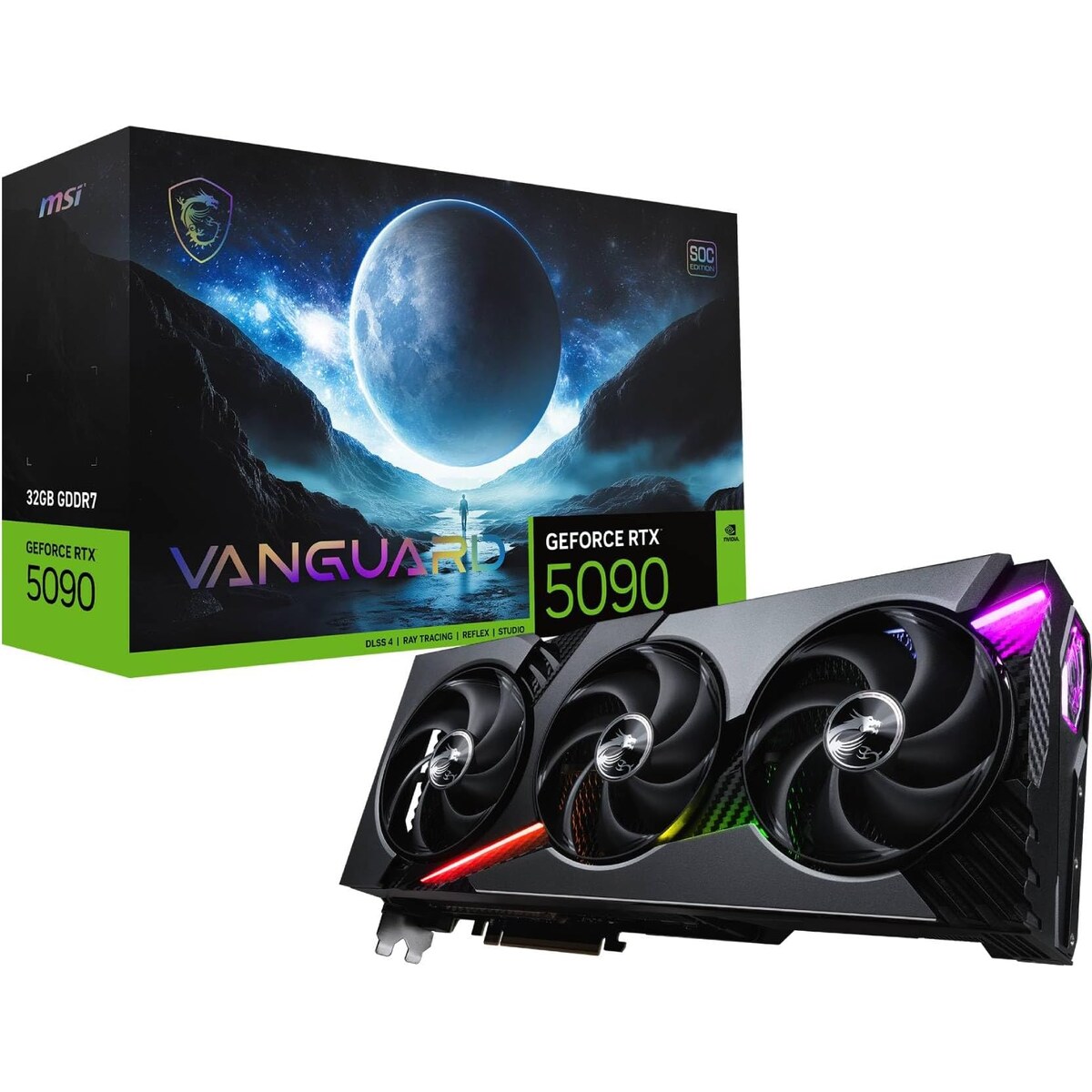 Tarjeta de video MSI VANGUARD GeForce RTX 5090 32GB SOC