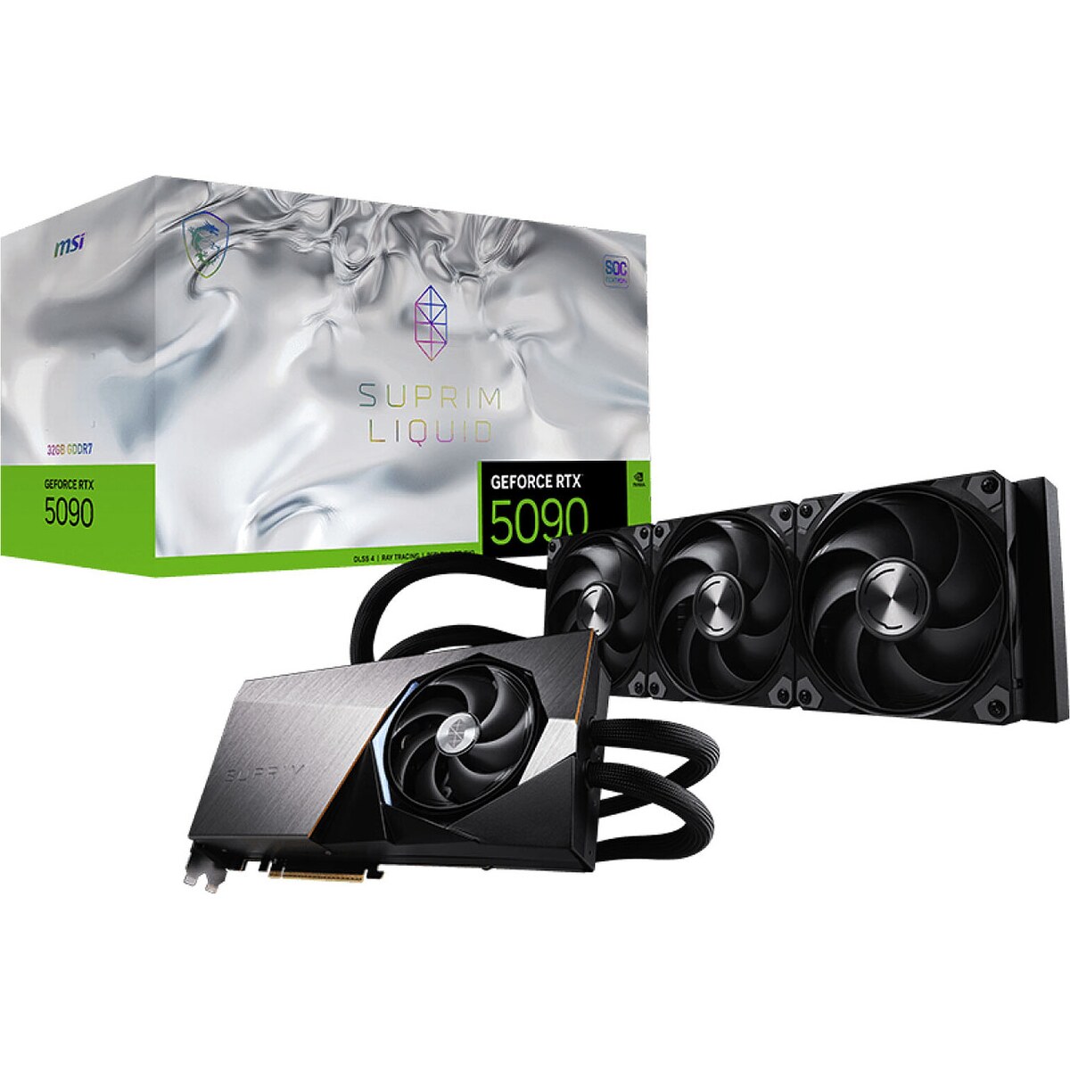 Tarjeta de video MSI SUPRIM GeForce RTX 5090 32GB LIQUID SOC