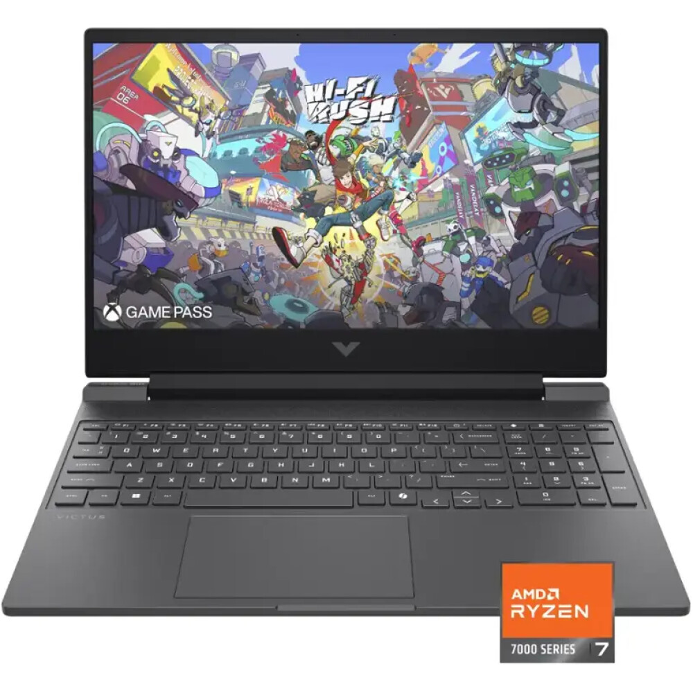 HP Victus 15.6″ FHD 144 Hz – AMD Ryzen 7 7445HS – 16GB DDR4 – NVIDIA GeForce RTX 4050 6GB – 512GB SSD - Mica Silver - Imagen 1