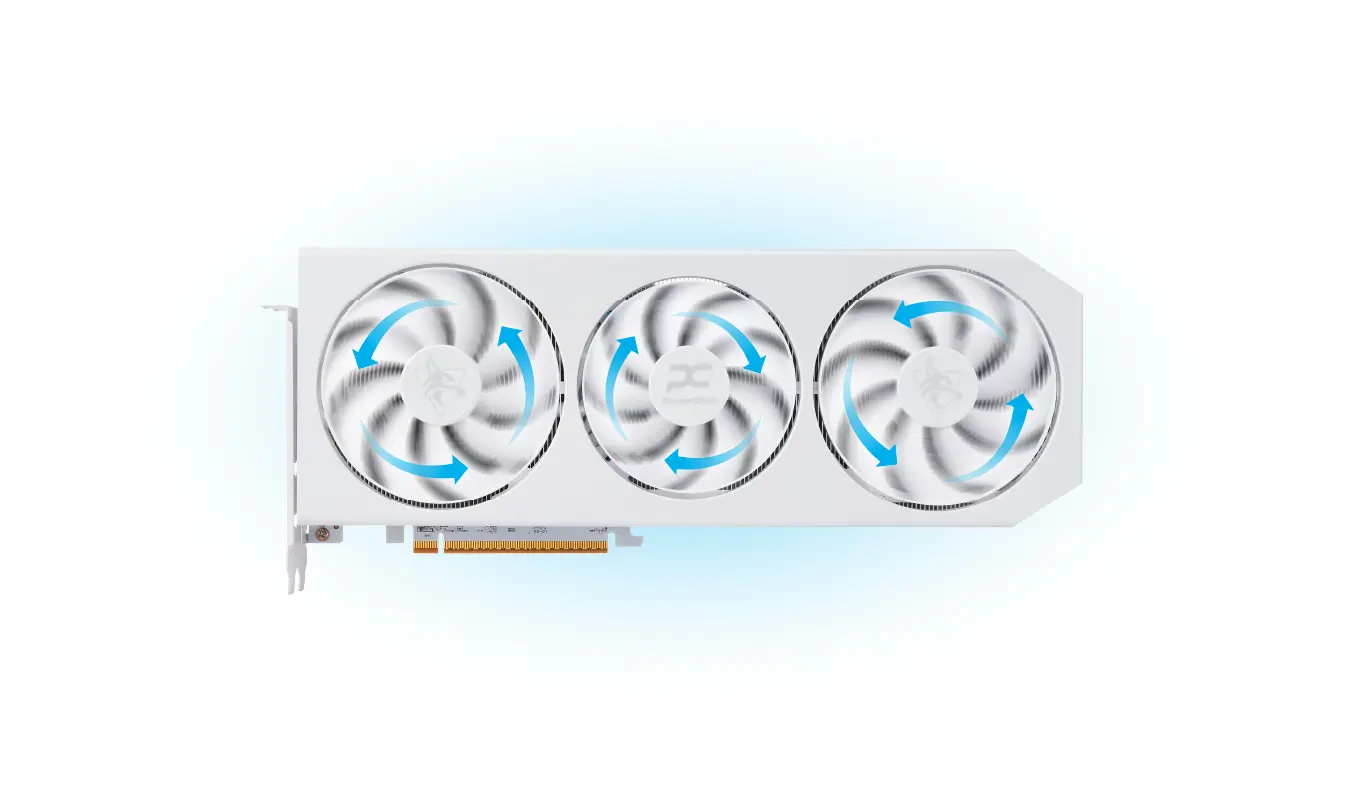 Tarjeta de video PowerColor Hellhound Spectral White Radeon RX
