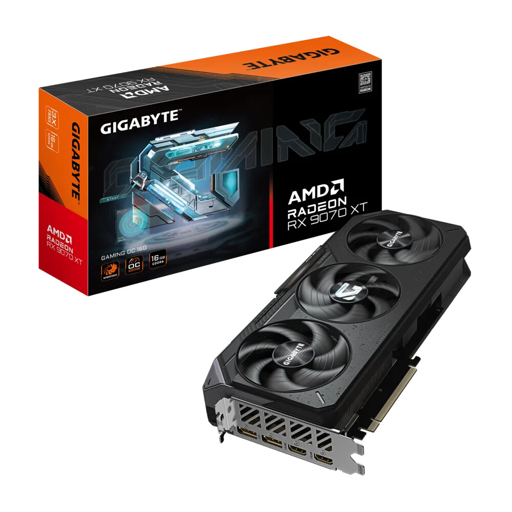 Tarjeta de video GIGABYTE Gaming Radeon RX 9070 XT 16GB OC - Imagen 1