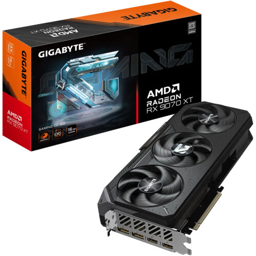 Tarjeta de video GIGABYTE Gaming Radeon RX 9070 XT 16GB OC