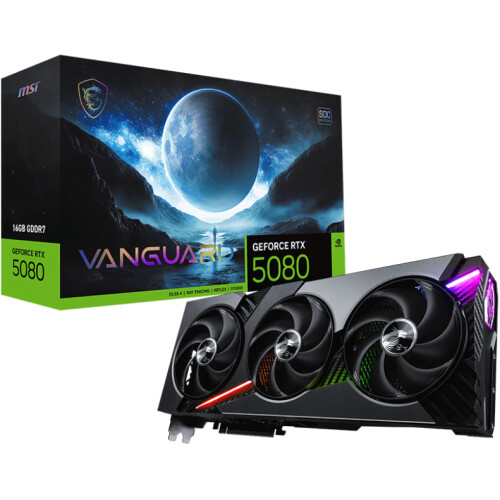 Tarjeta de video MSI VANGUARD GeForce RTX 5080 16GB SOC