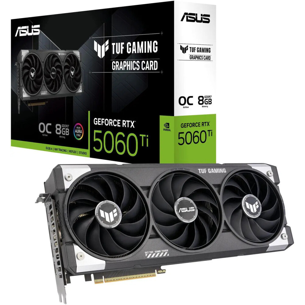 Tarjeta de video ASUS TUF Gaming GeForce RTX 5060 Ti 8GB - Imagen 1