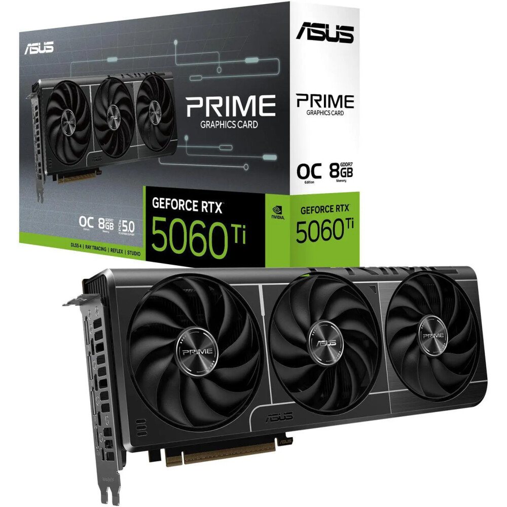Tarjeta de video ASUS PRIME GeForce RTX 5060 Ti 8GB OC - Imagen 1