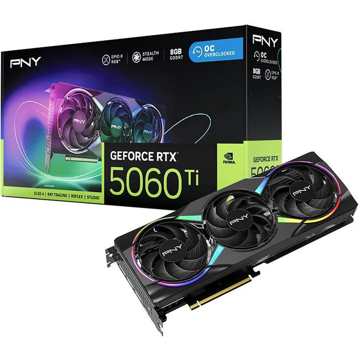14-133-994-10_square Tarjeta de video PNY ARGB GeForce RTX 5060 Ti 8GB OC - Imagen 1