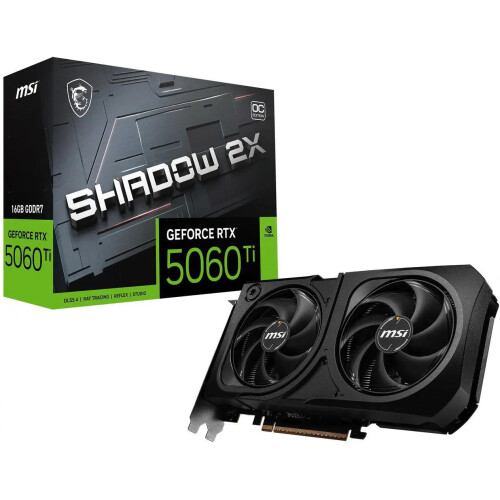 Tarjeta de video MSI SHADOW 2X GeForce RTX 5060 Ti 16GB OC PLUS