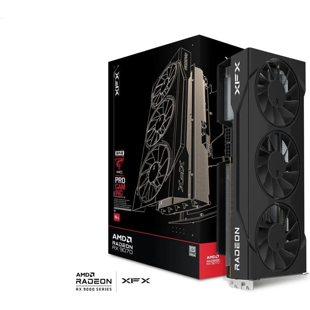 Tarjeta de video XFX Swift Radeon RX 9070 16GB