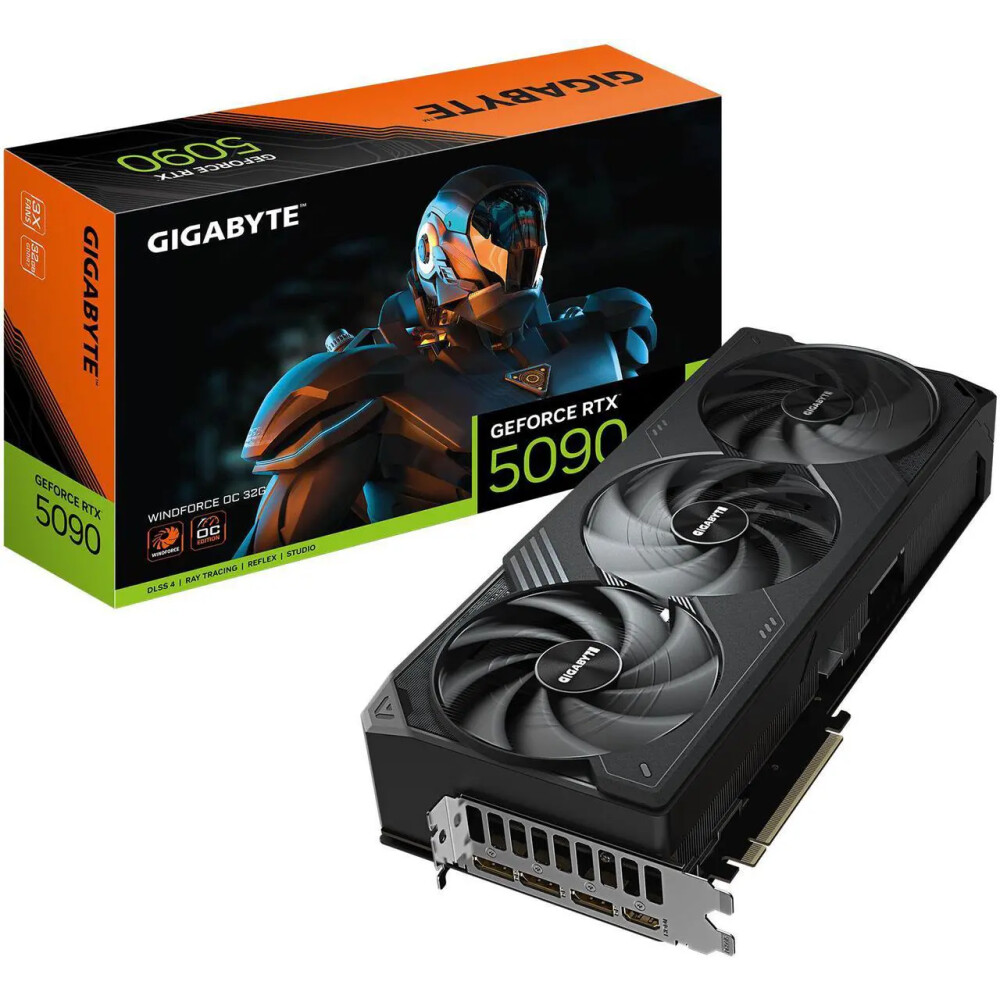 Tarjeta de video GIGABYTE Windforce GeForce RTX 5090 32GB OC - Imagen 1