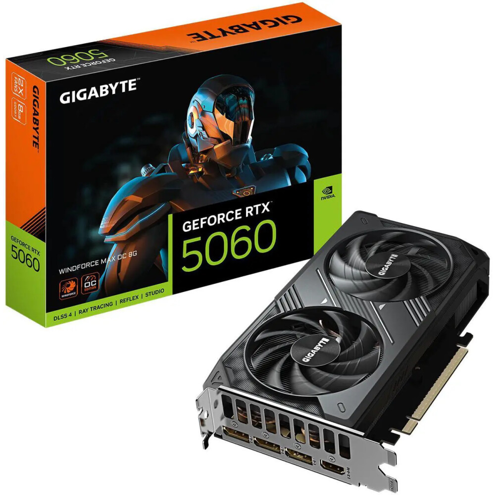 Tarjeta de video GIGABYTE WINDFORCE MAX GeForce RTX 5060 8GB OC - Imagen 1