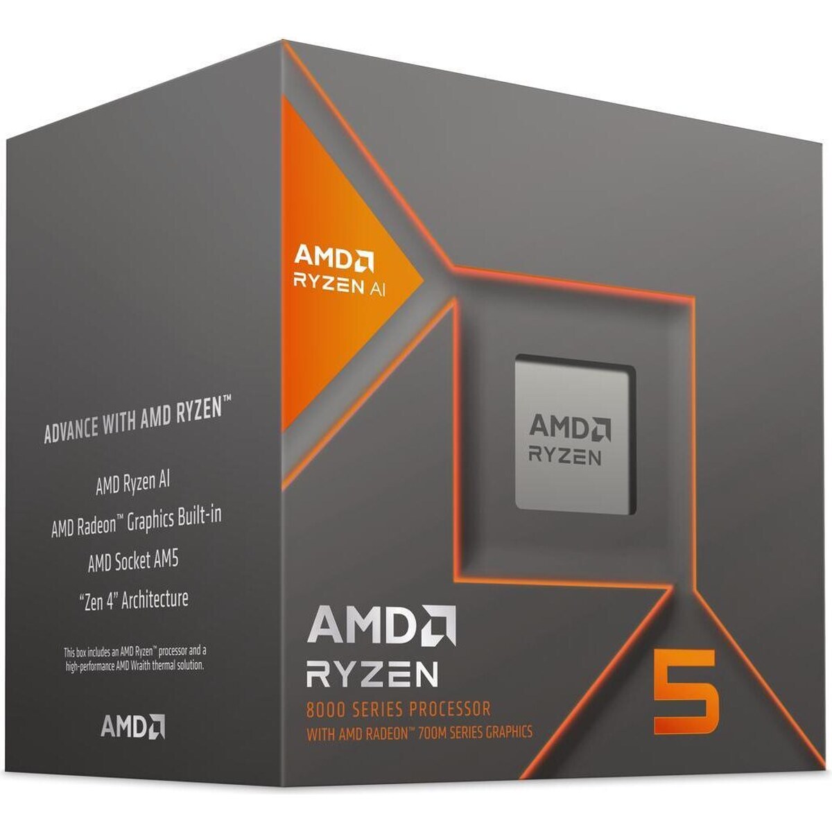 Procesador AMD Ryzen 5 8600G – Zen 4 6-Core 4.3 GHz – Socket AM5 – 65W
