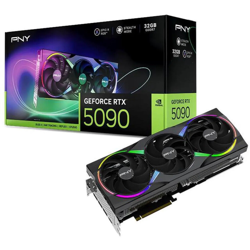Tarjeta de video PNY ARGB RTX 5090 32GB OC - Imagen 1