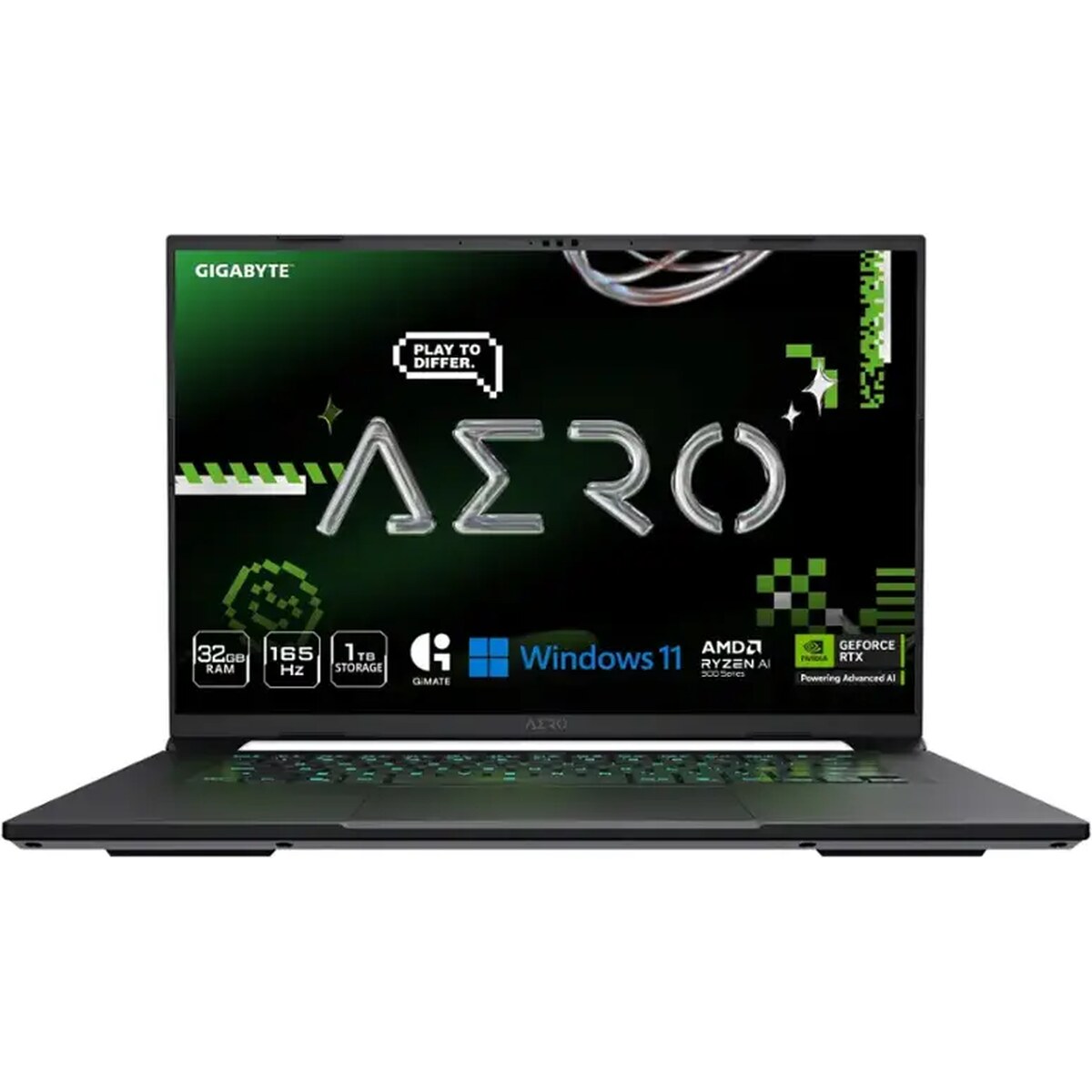 GIGABYTE  AERO X16 16" 2560×1600 WQXGA 165 Hz – AMD Ryzen Al 7 350 – 32GB DDR5 – NVIDIA GeForce RTX 5060 8GB – 1TB SSD