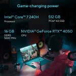 ASUS V16 16″ FHD 144 Hz – Intel Core 7 240H – 16GB DDR5 – NVIDIA GeForce RTX 4050 4GB – 512GB SSD - Imagen 7