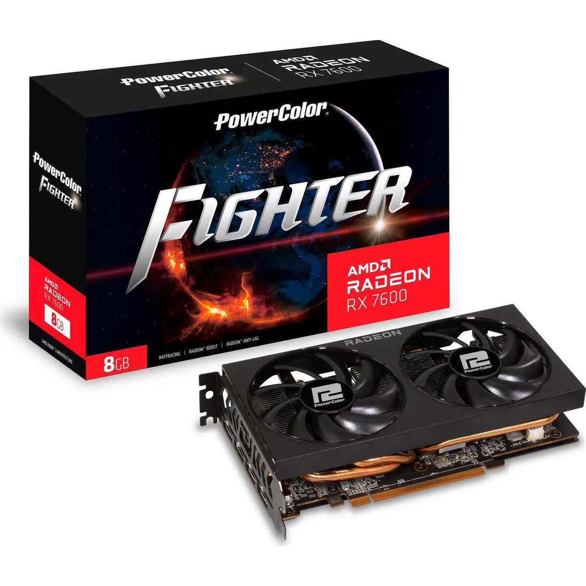 Tarjeta de video PowerColor Fighter Radeon RX 7600 8GB