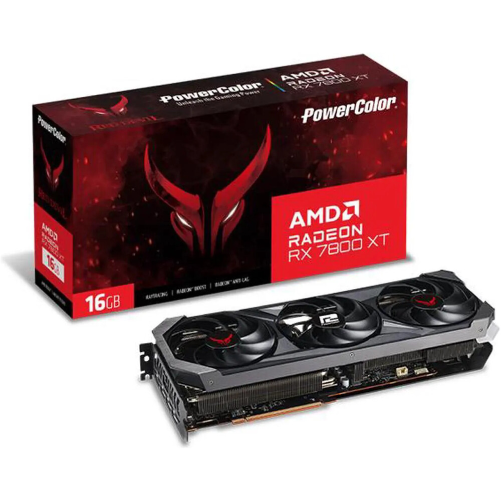 Tarjeta de video PowerColor RED DEVIL Radeon RX 7800 XT 16GB OC - Imagen 1