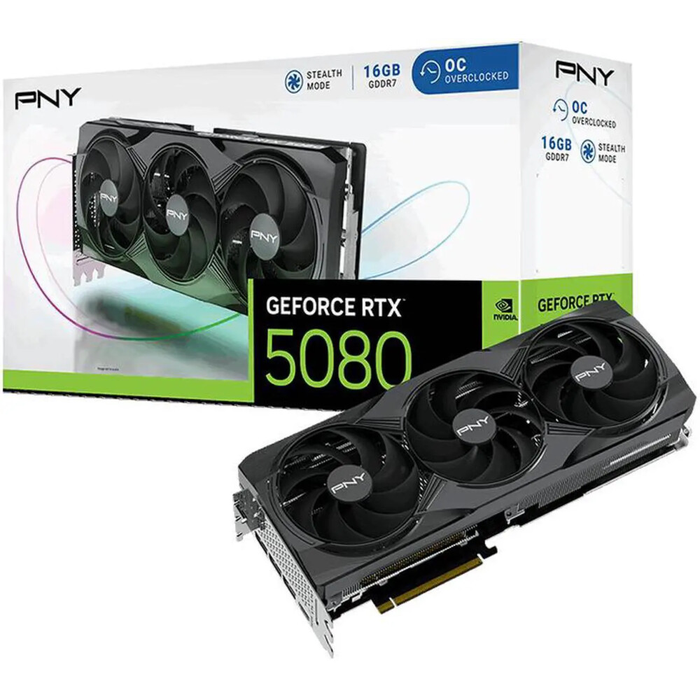Tarjeta de video PNY GeForce RTX 5080 16GB OC - Imagen 1