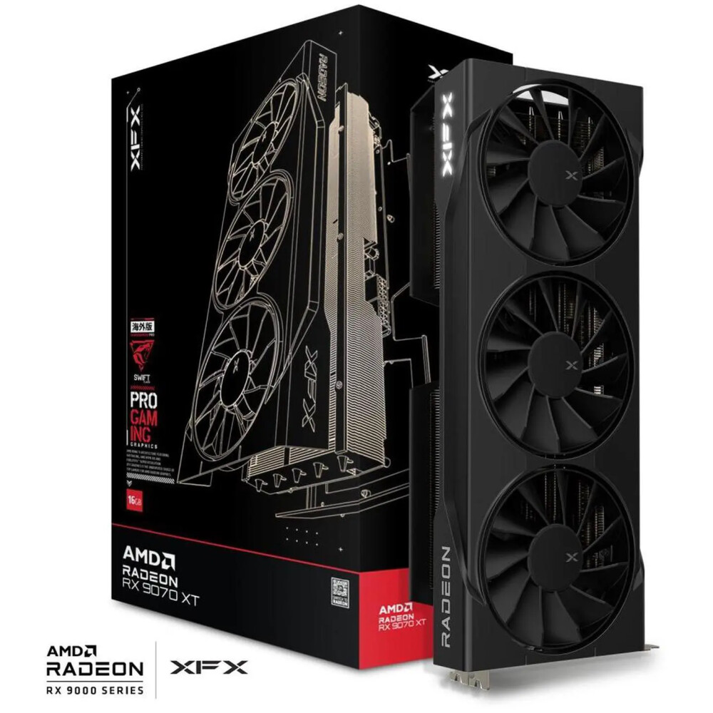 Tarjeta de video XFX Swift Radeon RX 9070 XT 16GB - Imagen 1