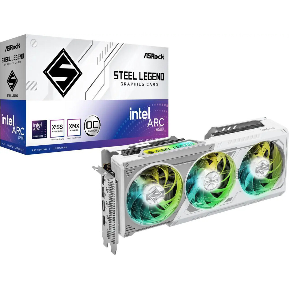 Tarjeta de video ASRock STEEL LEGEND Arc B580 12GB OC - Imagen 1