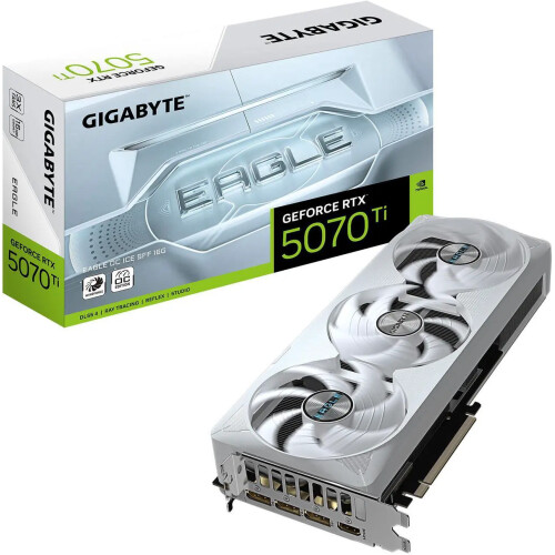 Tarjeta de video GIGABYTE Eagle GeForce RTX 5070 Ti 16GB OC ICE