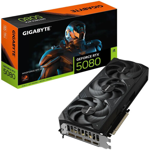 Tarjeta de video GIGABYTE WINDFORCE GeForce RTX 5080 16GB