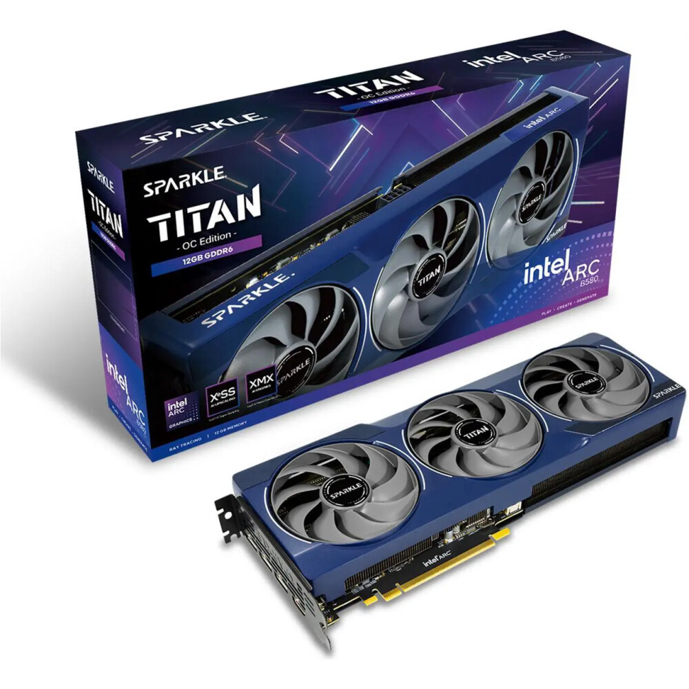 Tarjeta de video SPARKLE TITAN Intel Arc B580 12GB OC - Imagen 1
