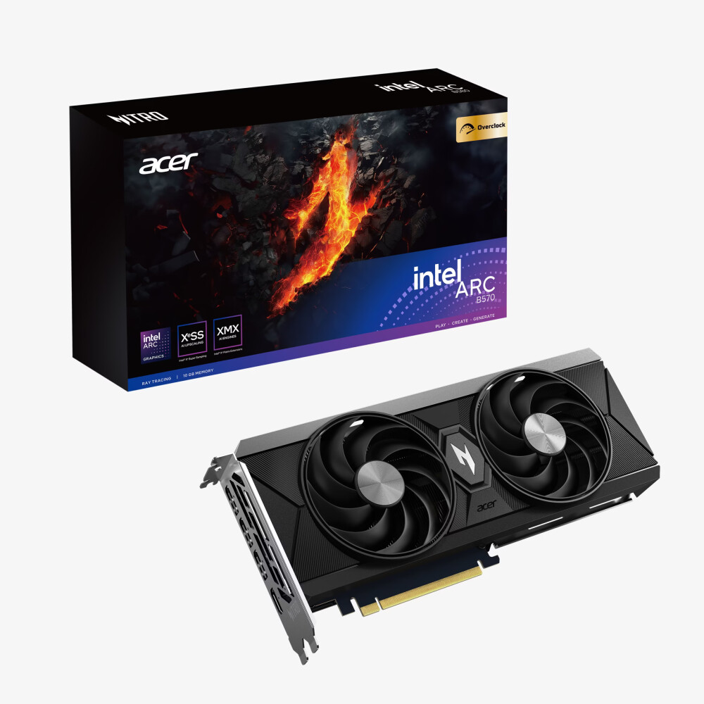 Tarjeta de video ACER NITRO Intel Arc B570 10GB OC - Imagen 1