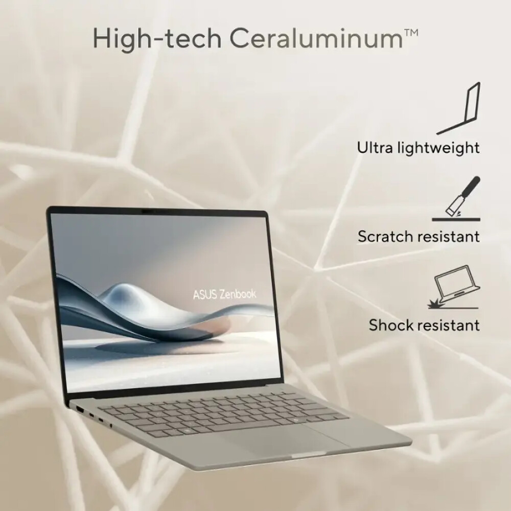 ASUS Zenbook  A14 14" FHD+ OLED Touch Laptop 60Hz – Qualcomm Snapdragon X Plus – 16GB LPDDR5X – 512GB SSD - Imagen 7