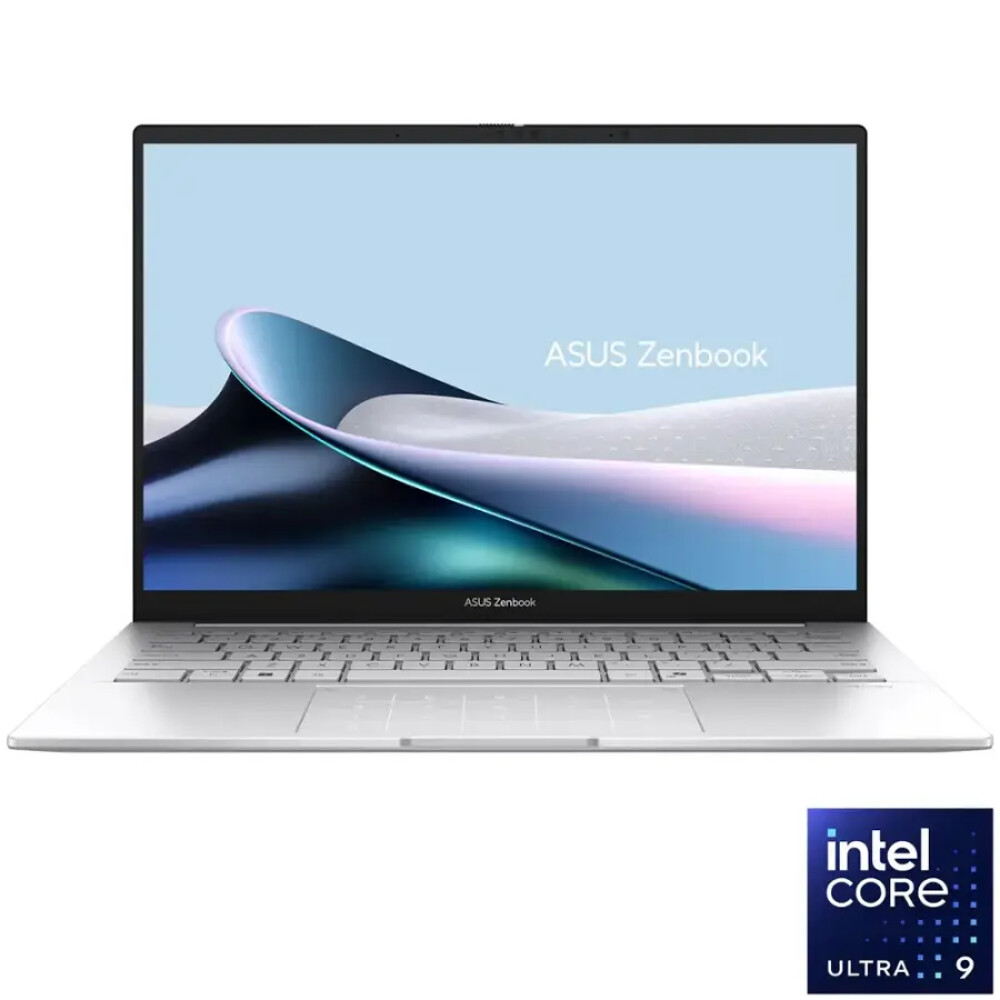 ASUS Zenbook 14 14" FHD+ OLED Touch Laptop 60Hz – Intel Core Ultra 9 – 32GB DDR5 – 1TB SSD - Silver - Imagen 1