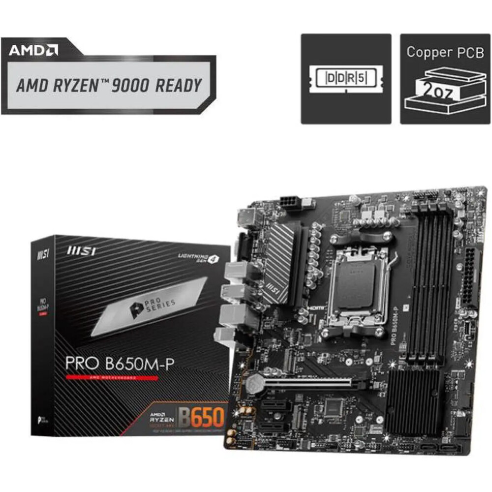 Motherboard MSI PRO B650M-P Socket AM5 Micro ATX - Imagen 1