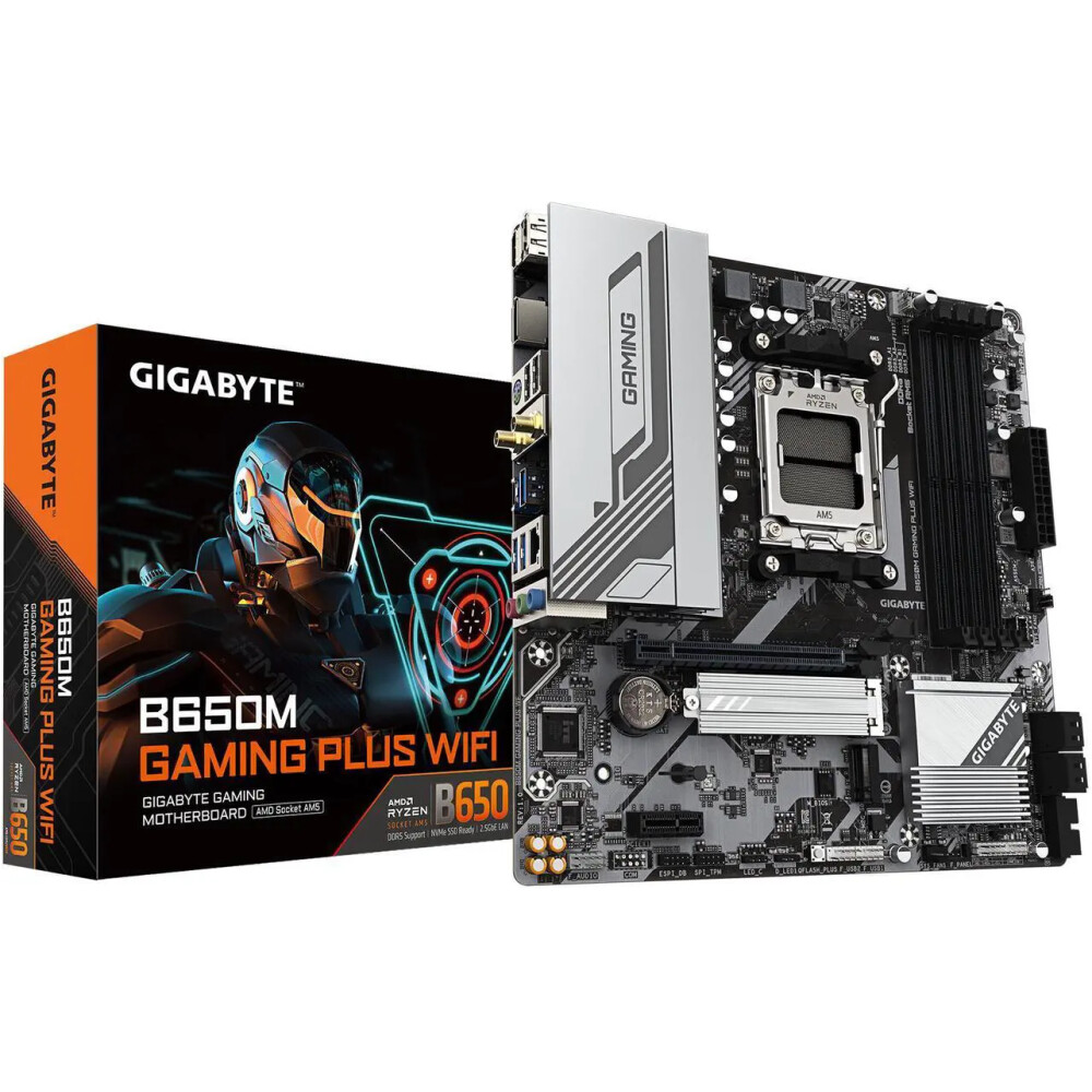 Motherboard GIGABYTE B650M GAMING PLUS WiFi Socket AM5 Micro ATX - Imagen 1