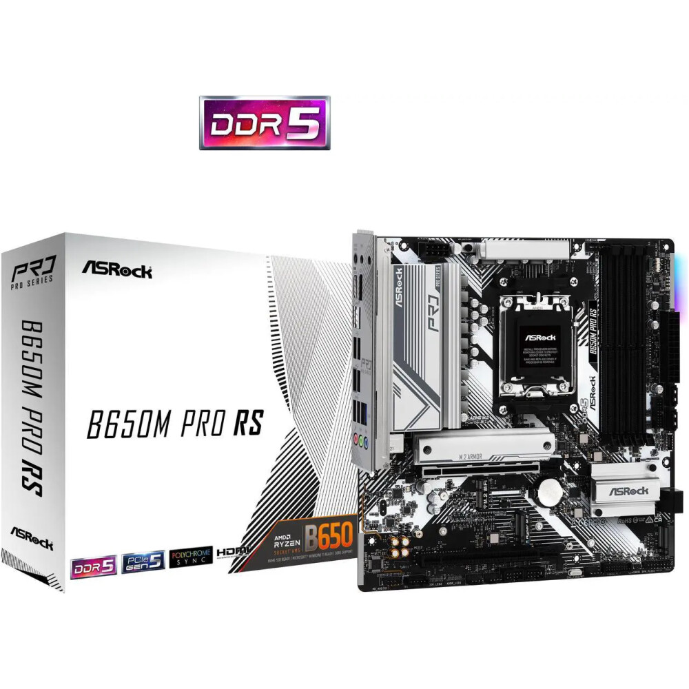 Motherboard ASRock B650M Pro RS Socket AM5 Micro ATX - Imagen 1