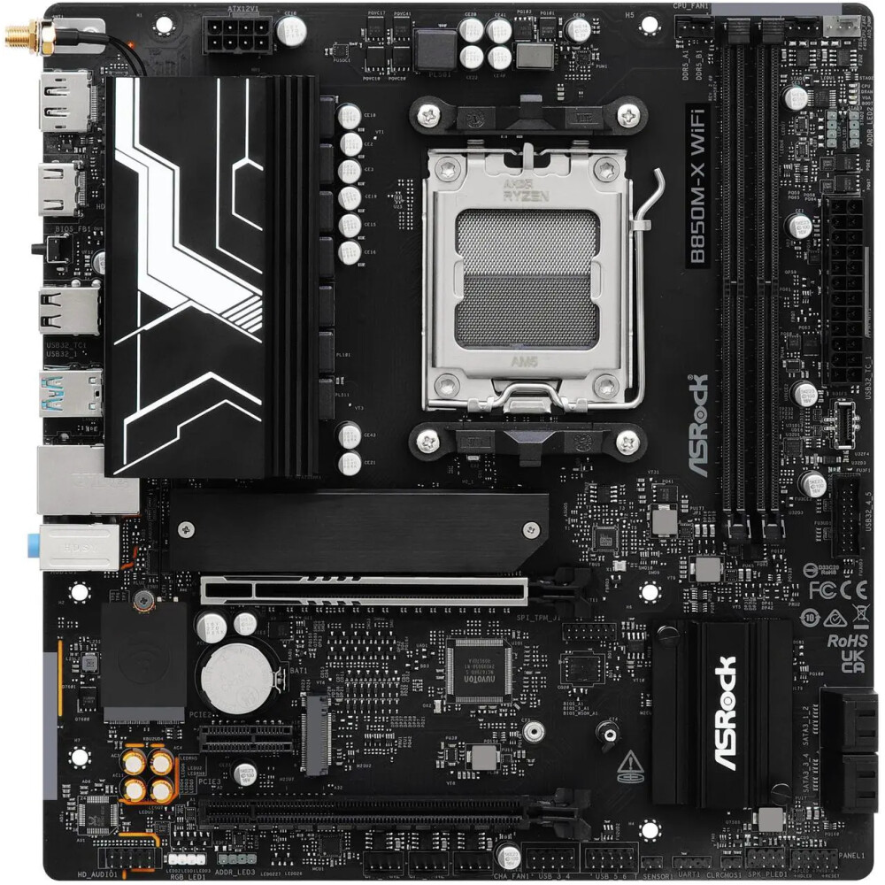 Motherboard ASRock B850M-X WiFi R2.0 Socket AM5 Micro ATX - Imagen 3