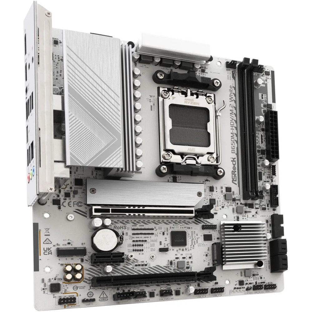 Motherboard ASRock B650M-HDV/M.2 White Socket AM5 Micro ATX - Imagen 2