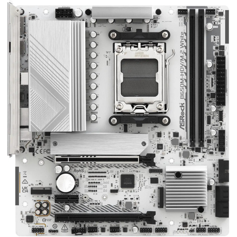 Motherboard ASRock B650M-HDV/M.2 White Socket AM5 Micro ATX - Imagen 4