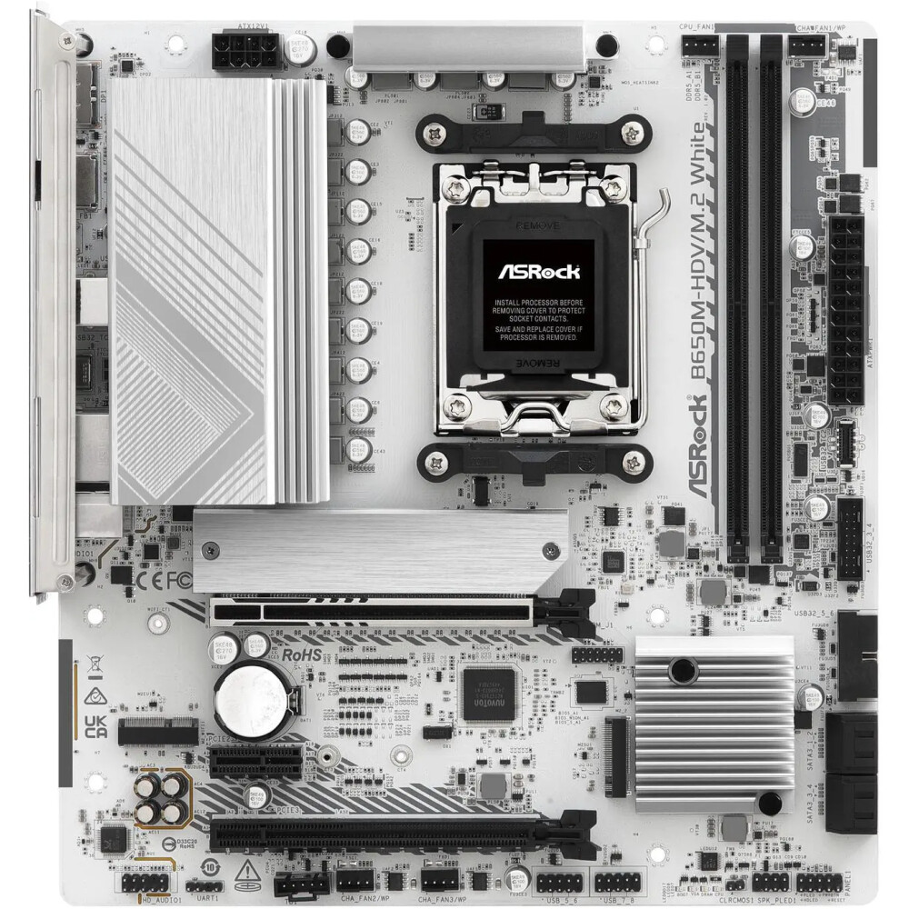 Motherboard ASRock B650M-HDV/M.2 White Socket AM5 Micro ATX - Imagen 5
